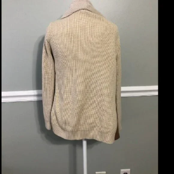 Moth Anthropologie Draped Faux Suede Open Jacket Sz XS - Picture 3 of 3